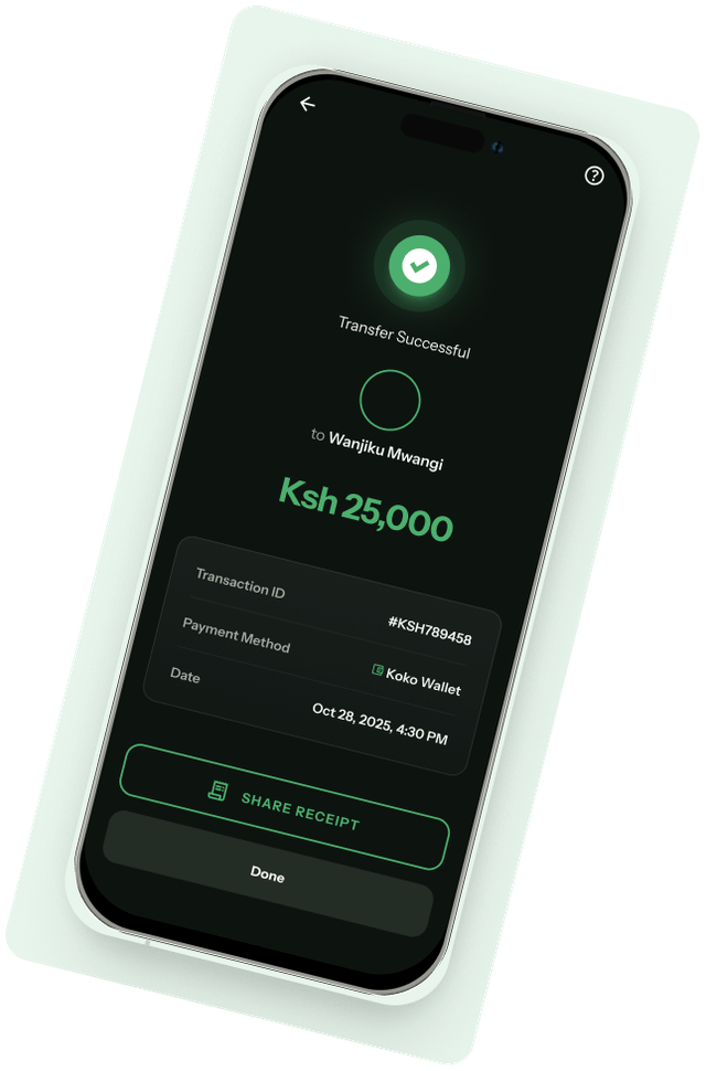 Send across borders in seconds. — app preview