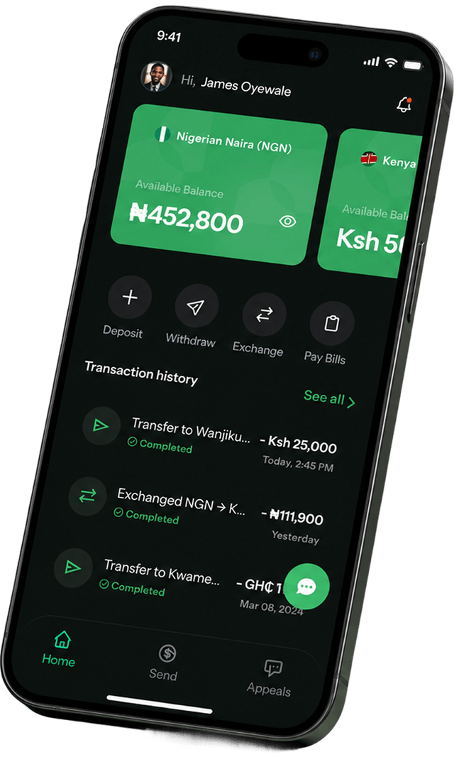 Kokosend mobile app